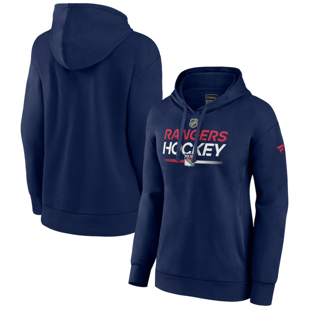 New York Rangers Fanatics Women's Alternate Wordmark Fleece Pullover Hoodie For Sale