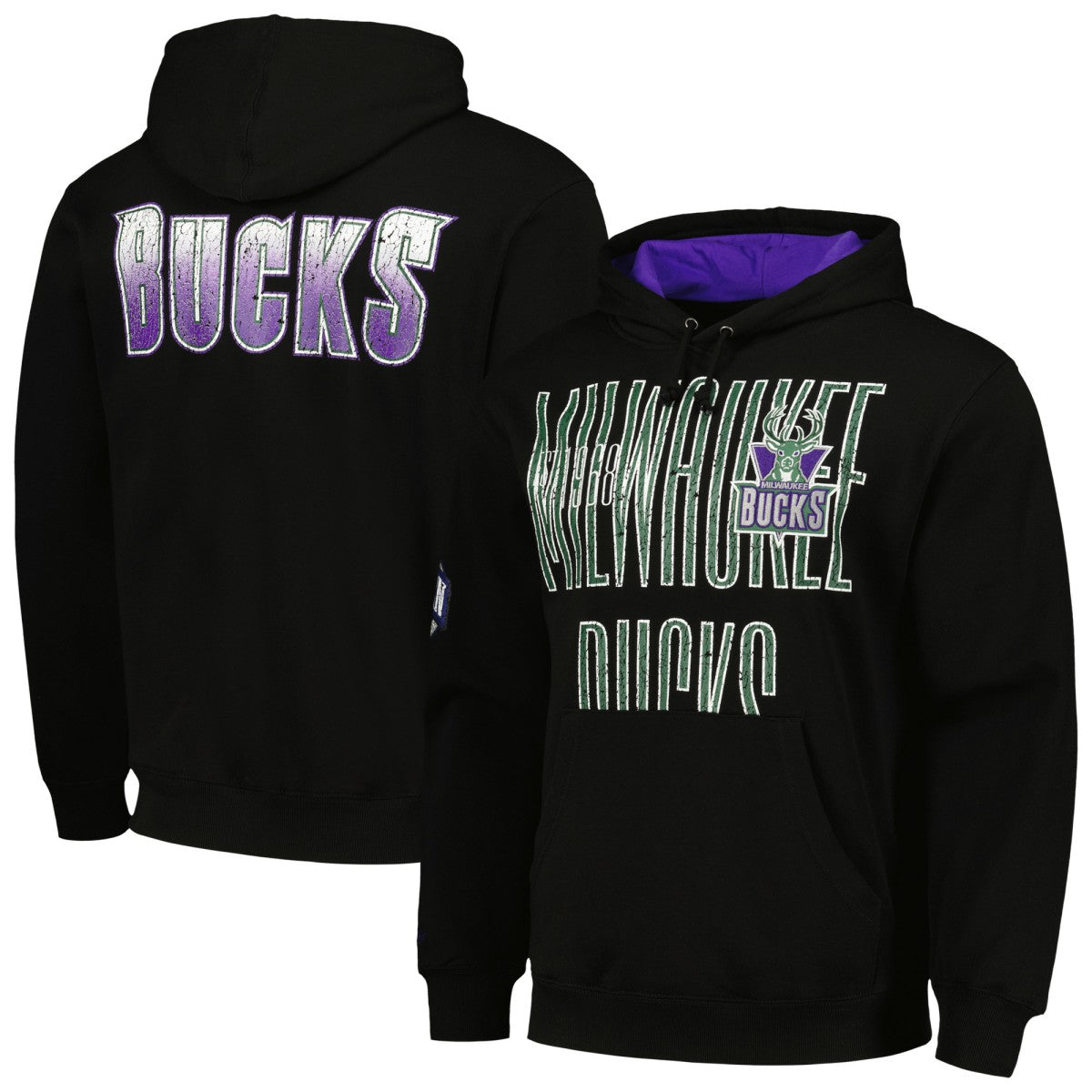 Milwaukee Bucks Hardwood Classics OG 2.0 Pullover Hoodie New