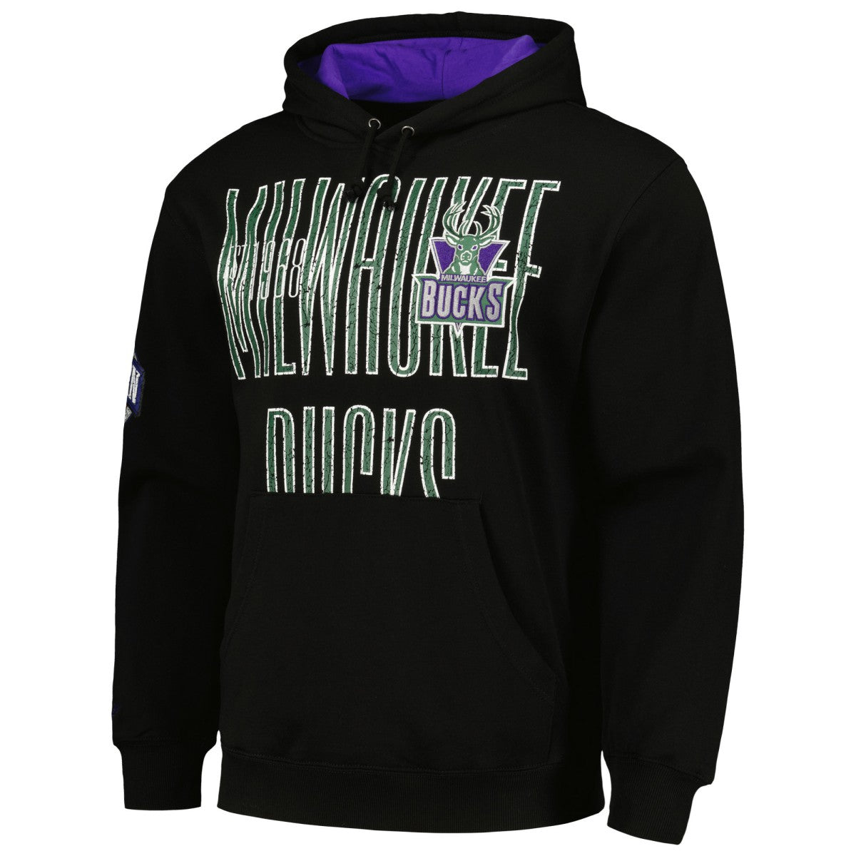 Milwaukee Bucks Hardwood Classics OG 2.0 Pullover Hoodie New
