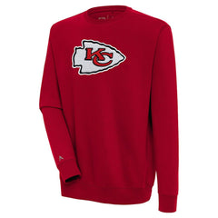 Kansas City Chiefs  Antigua Victory Crewneck Pullover Sweatshirt