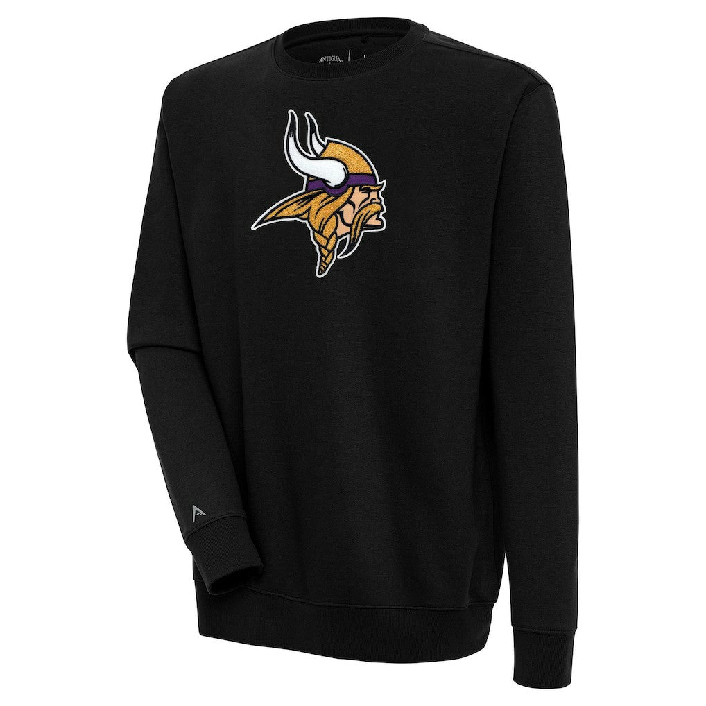 Minnesota Vikings  Antigua Victory Crewneck Pullover Sweatshirt