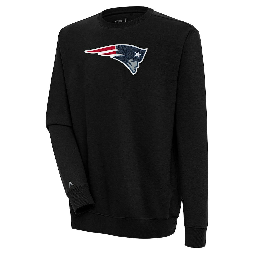 New England Patriots  Antigua Victory Crewneck Pullover Sweatshirt