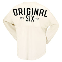 Montreal Canadiens Fanatics Women's Original Six Lace-Up Spirit Jersey Long Sleeve T-Shirt Online