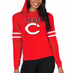 Cincinnati Reds Concepts Sport Women's Marathon Lightweight Lounge Pullover Hoodie | MLB On Sale