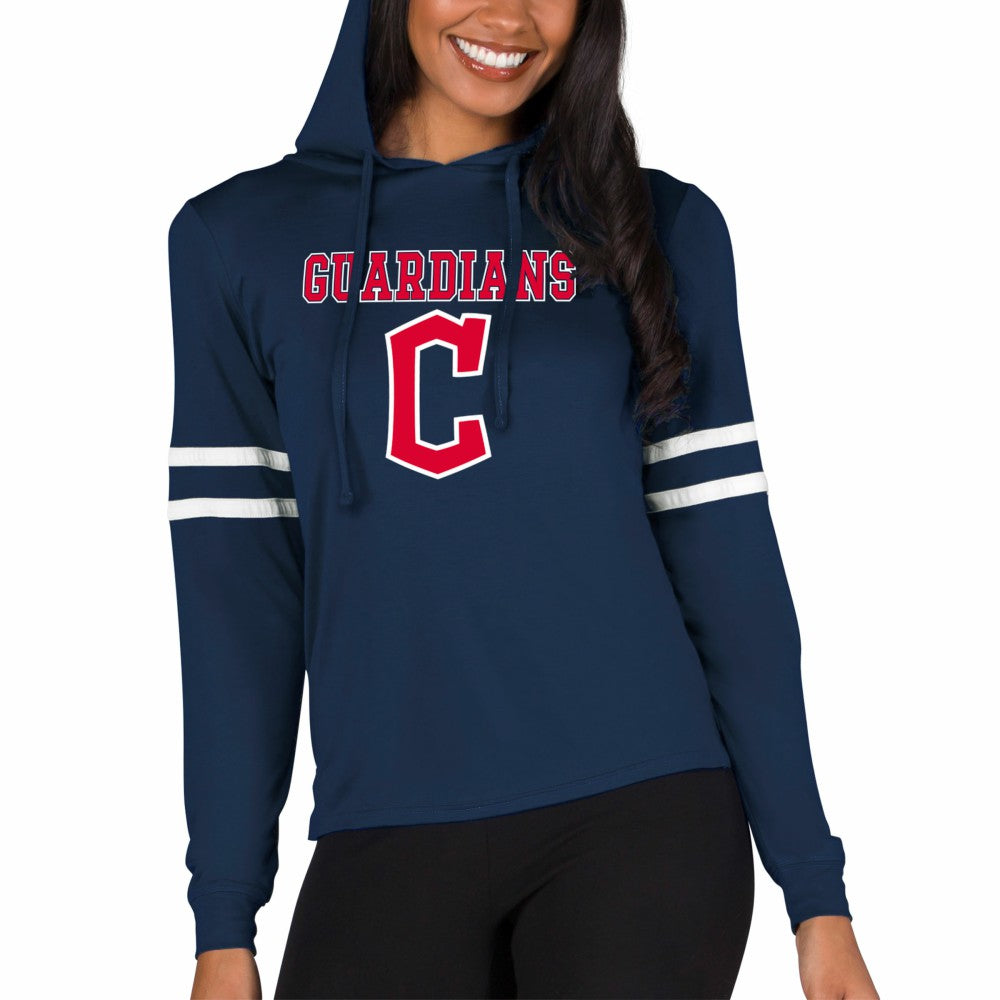 Cleveland Guardians Concepts Sport Women's Marathon Lightweight Lounge Pullover Hoodie | MLB Discount