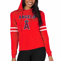Los Angeles Angels Concepts Sport Women's Marathon Lightweight Lounge Pullover Hoodie | MLB Discount