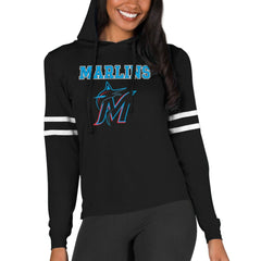 Miami Marlins Concepts Sport Women's Marathon Lightweight Lounge Pullover Hoodie | MLB On Sale