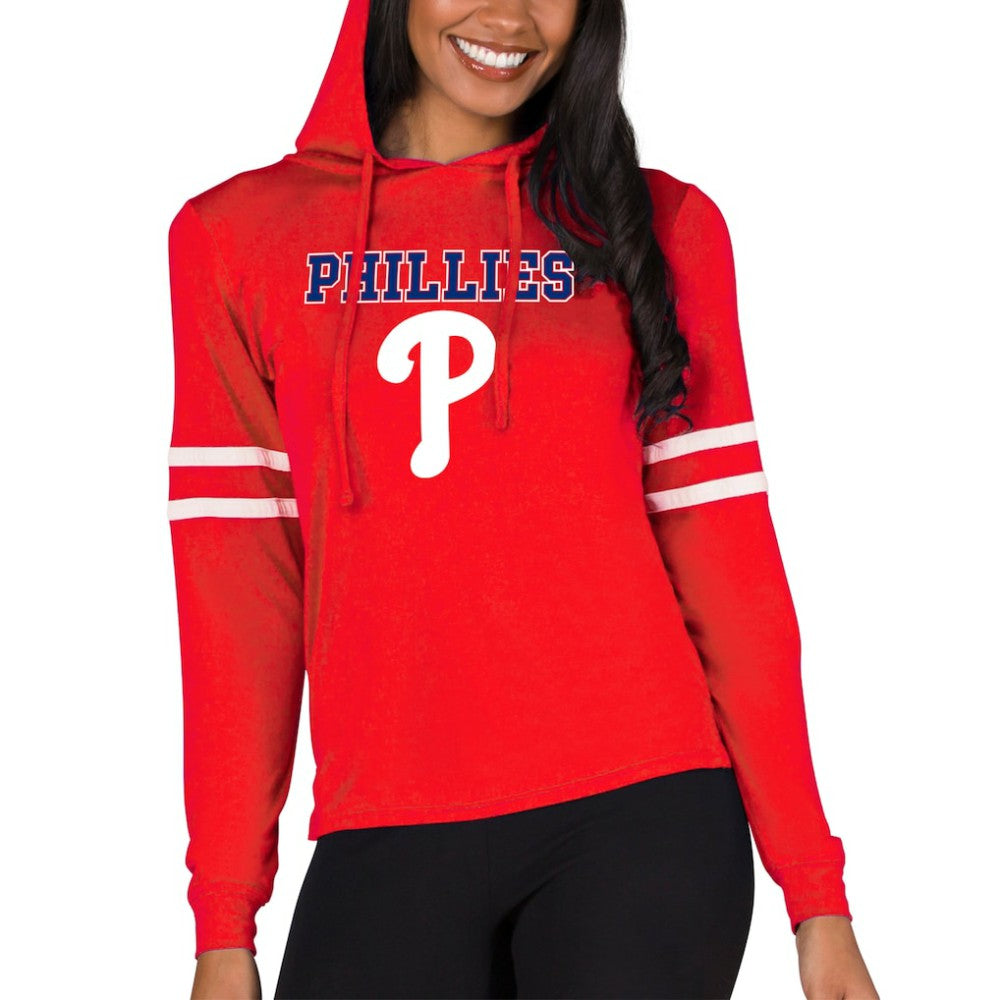 Philadelphia Phillies Concepts Sport Women's Marathon Lightweight Lounge Pullover Hoodie | MLB Outlet