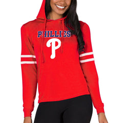 Philadelphia Phillies Concepts Sport Women's Marathon Lightweight Lounge Pullover Hoodie | MLB Outlet