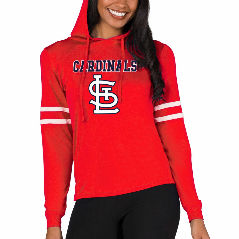 St. Louis Cardinals Concepts Sport Women's Marathon Lightweight Lounge Pullover Hoodie | MLB Discount