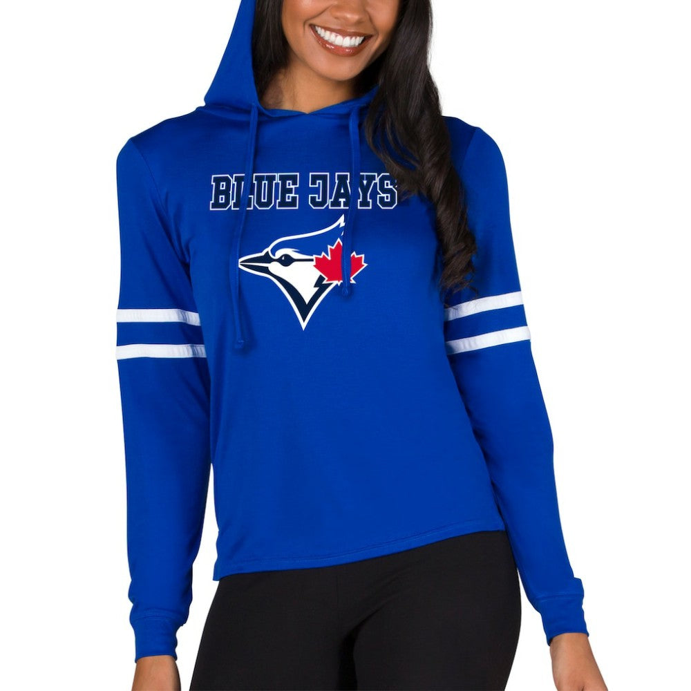Toronto Blue Jays Concepts Sport Women's Marathon Lightweight Lounge Pullover Hoodie | MLB Sale