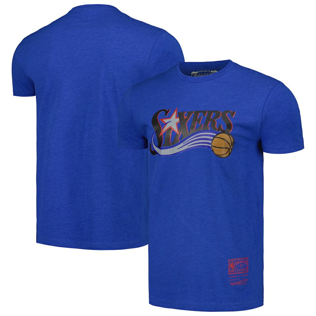Philadelphia 76ers Unisex Hardwood Classics MVP Throwback Logo T-Shirt Online