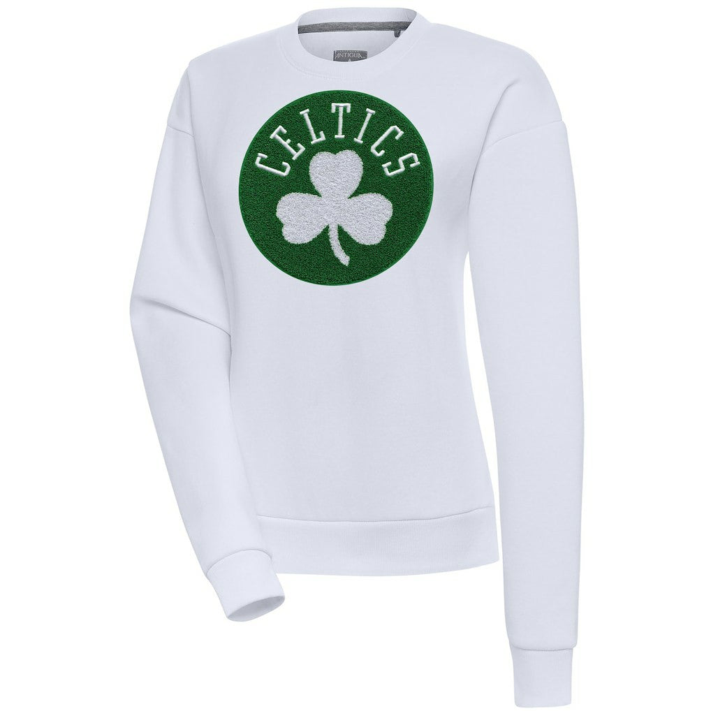 Boston Celtics Antigua Women's Victory Crewneck Pullover Sweatshirt Outlet