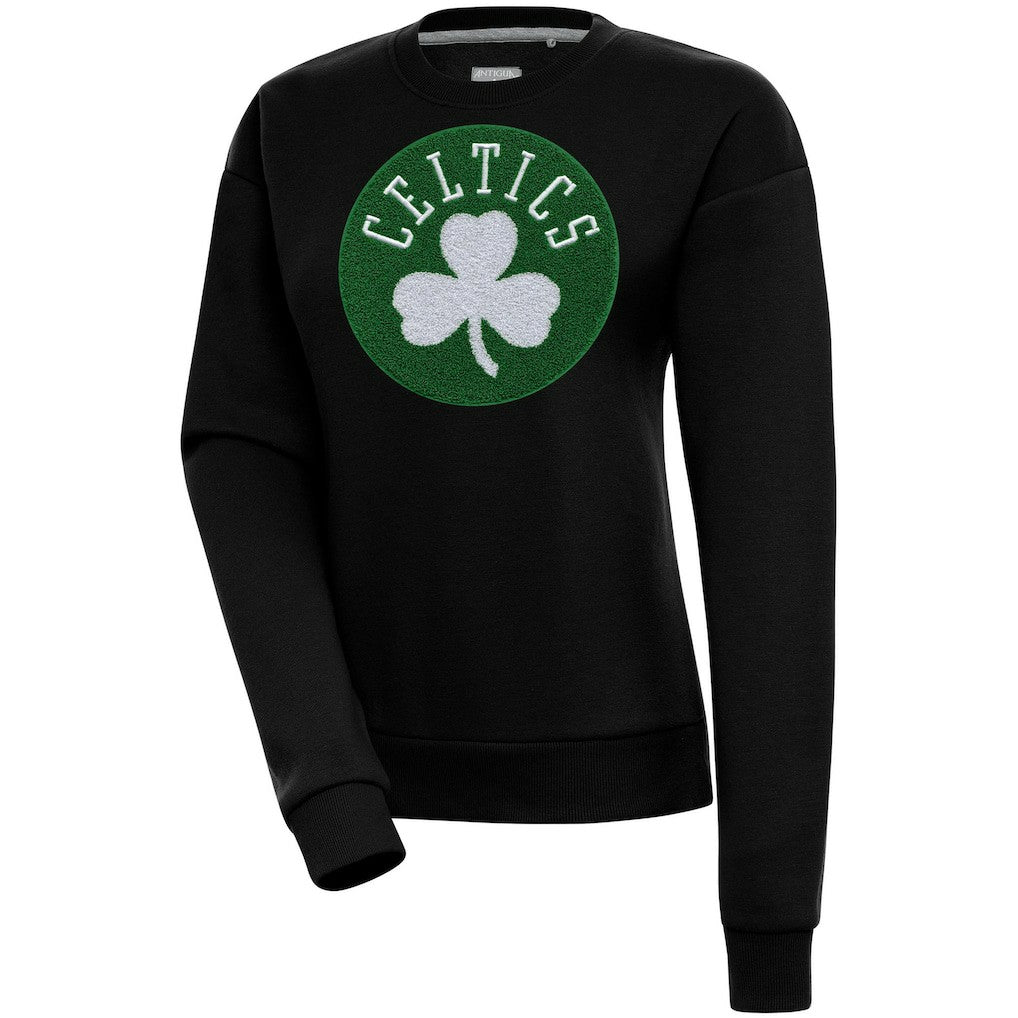 Boston Celtics Antigua Women's Victory Crewneck Pullover Sweatshirt Outlet