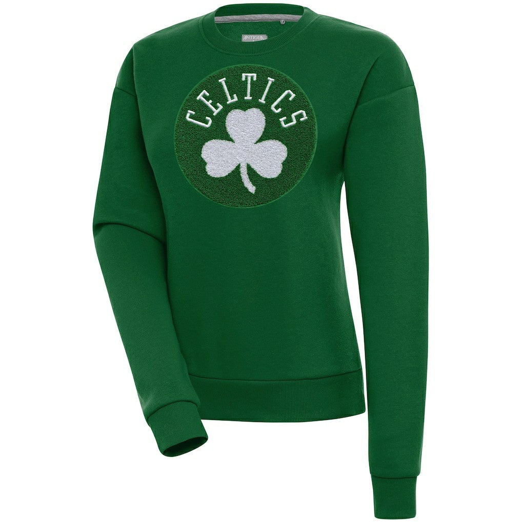 Boston Celtics Antigua Women's Victory Crewneck Pullover Sweatshirt On Sale