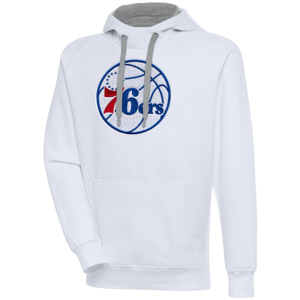 Philadelphia 76ers Antigua Victory Pullover Hoodie On Sale