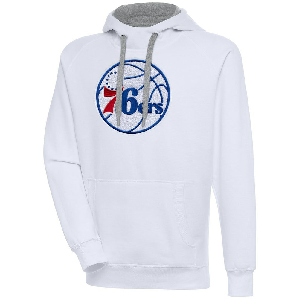 Philadelphia 76ers Antigua Victory Pullover Hoodie On Sale