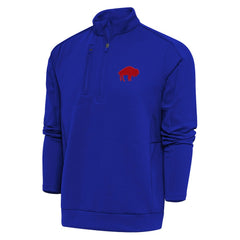 Buffalo Bills  Adult Throwback Logo Generation Quarter-Zip Pullover Top