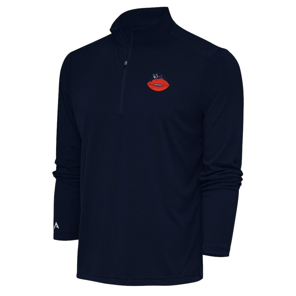 Chicago Bears  Adult Throwback Logo Tribute Quarter-Zip Pullover