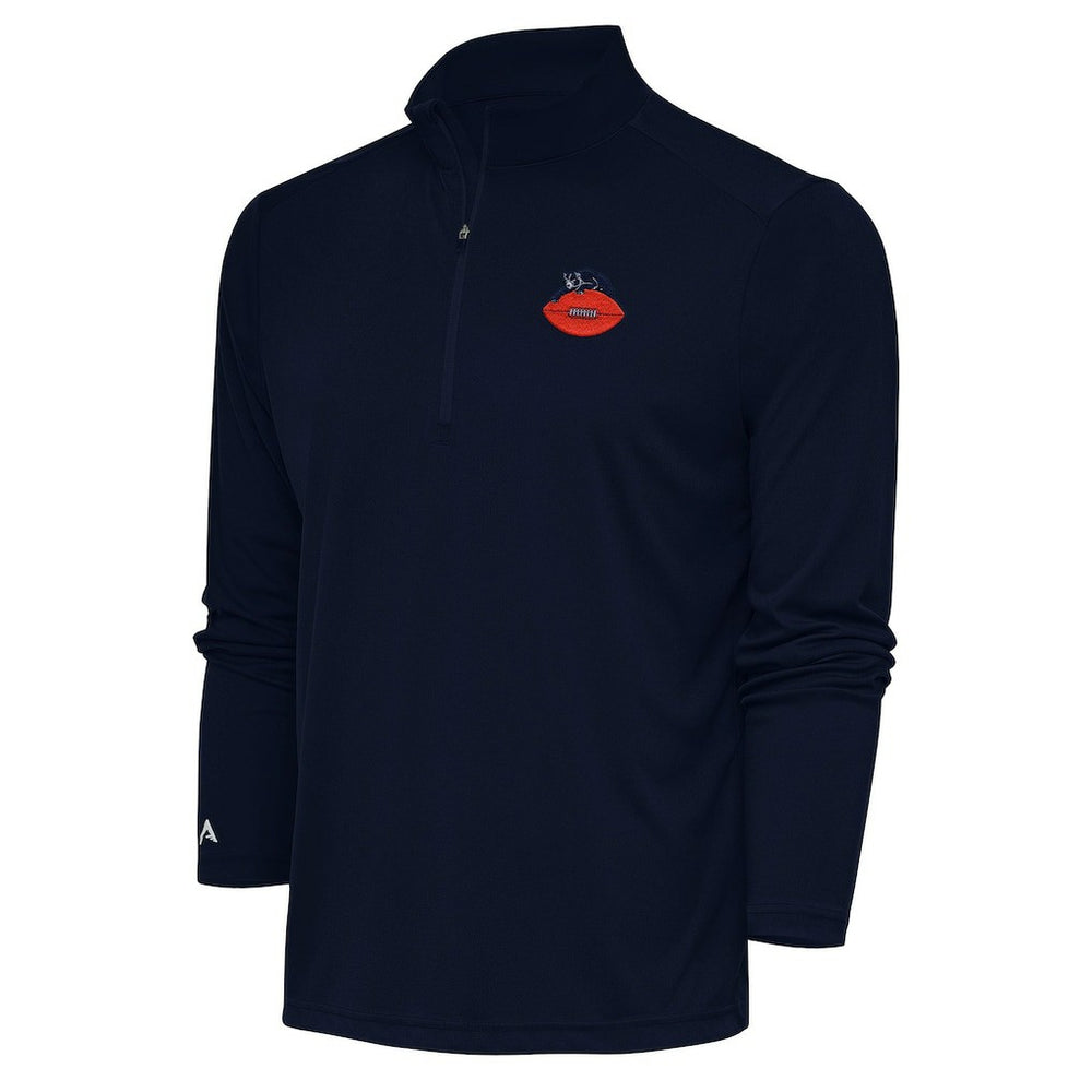 Chicago Bears  Adult Throwback Logo Tribute Quarter-Zip Pullover