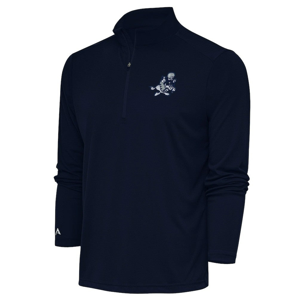 Dallas Cowboys  Adult Throwback Logo Tribute Quarter-Zip Pullover