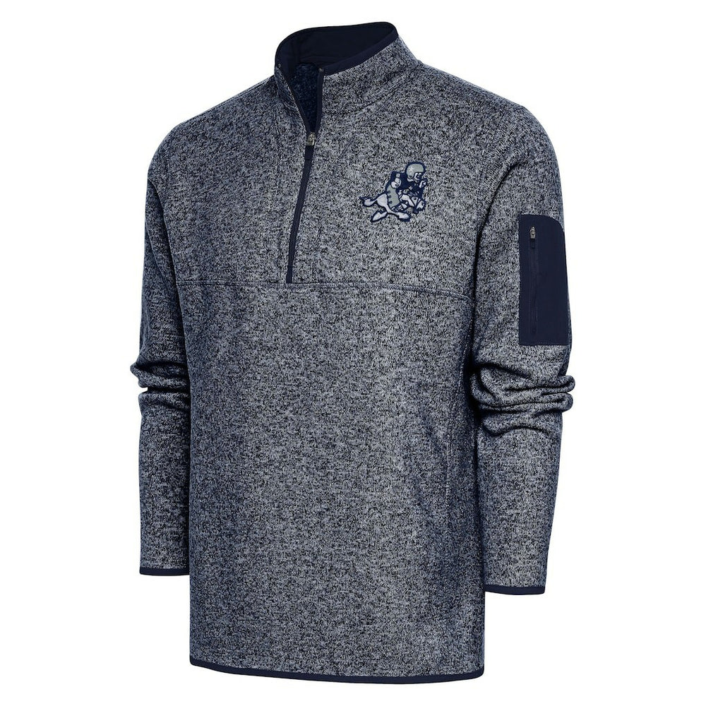 Dallas Cowboys  Adult Throwback Logo Fortune Quarter-Zip Pullover Jacket
