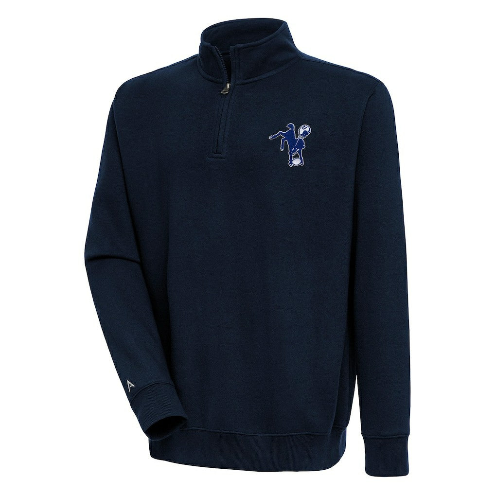 Indianapolis Colts  Adult Throwback Logo Victory Quarter-Zip Pullover Top