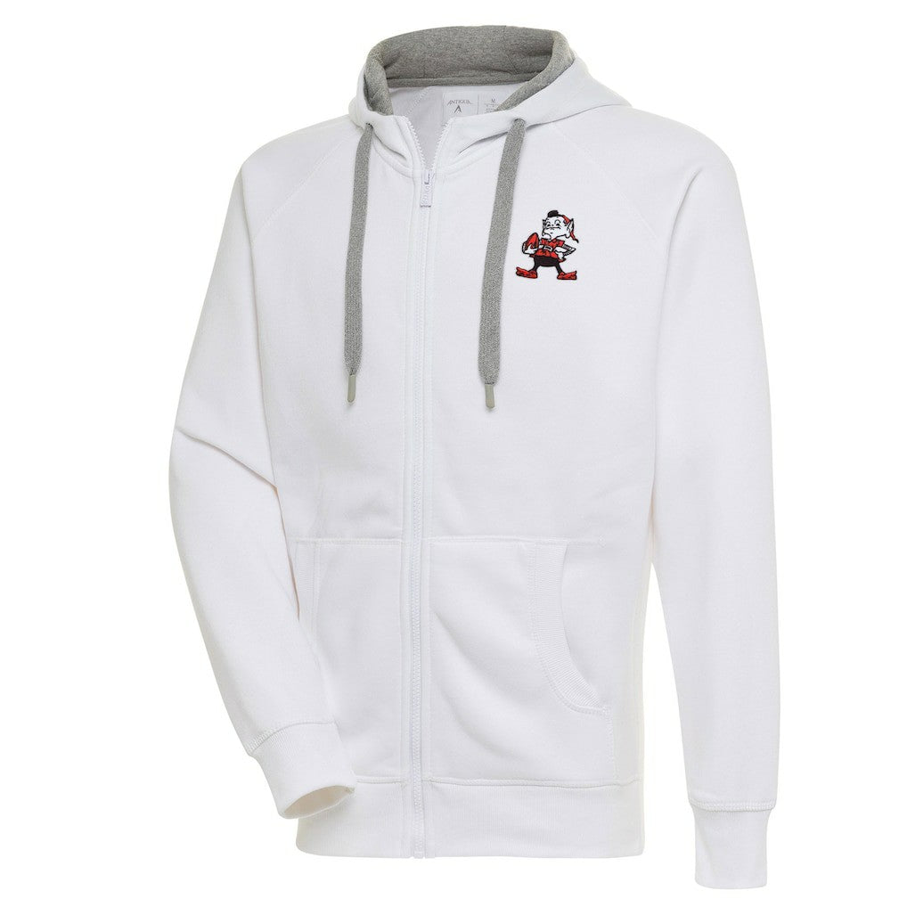 Cleveland Browns  Adult Throwback Logo Victory Full-Zip Hoodie