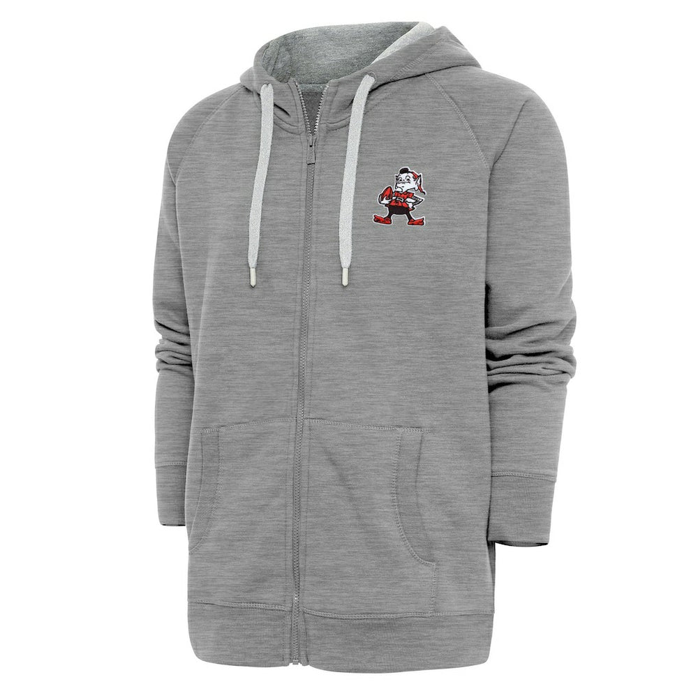 Cleveland Browns  Adult Throwback Logo Victory Full-Zip Hoodie