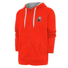 Cleveland Browns  Adult Throwback Logo Victory Full-Zip Hoodie