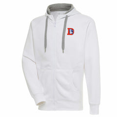 Denver Broncos  Adult Throwback Logo Victory Full-Zip Hoodie
