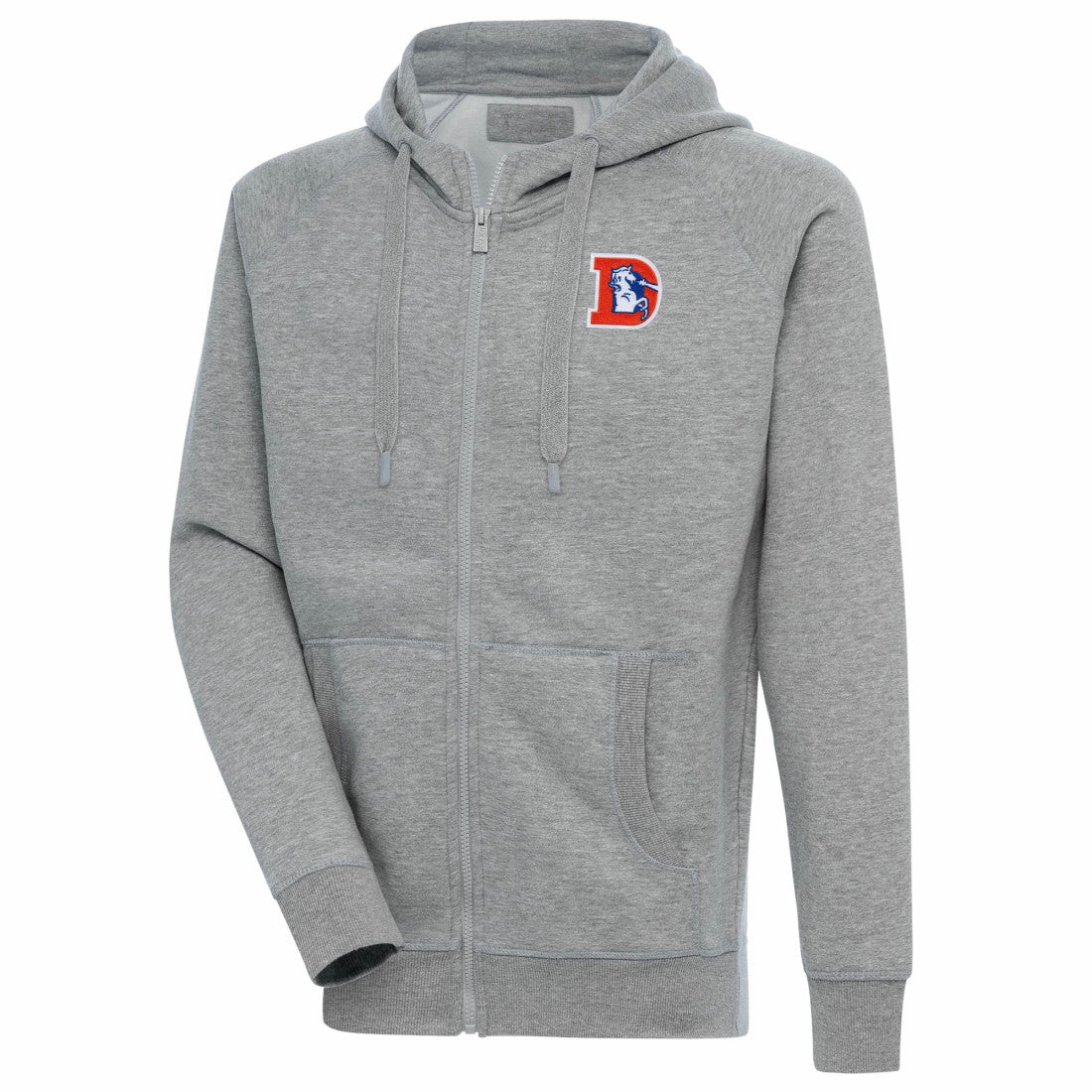 Denver Broncos  Adult Throwback Logo Victory Full-Zip Hoodie