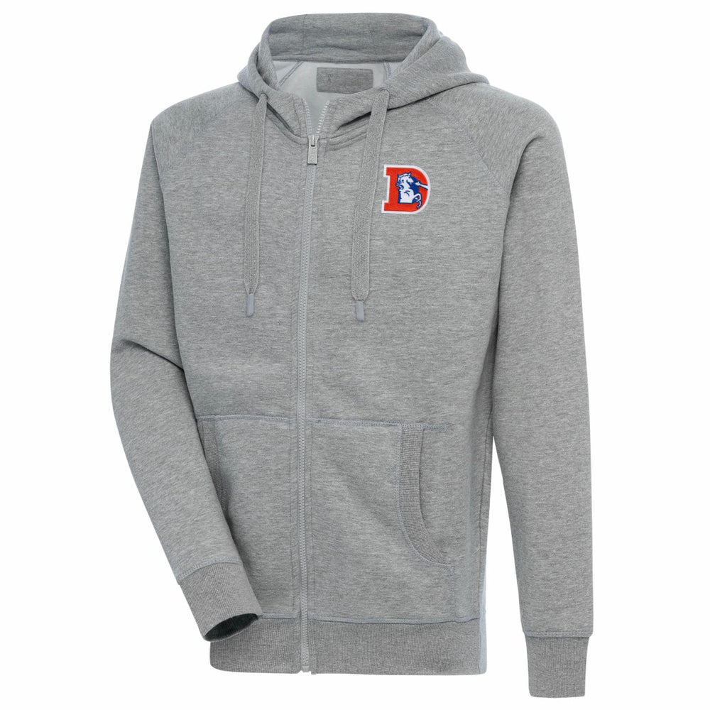 Denver Broncos  Adult Throwback Logo Victory Full-Zip Hoodie