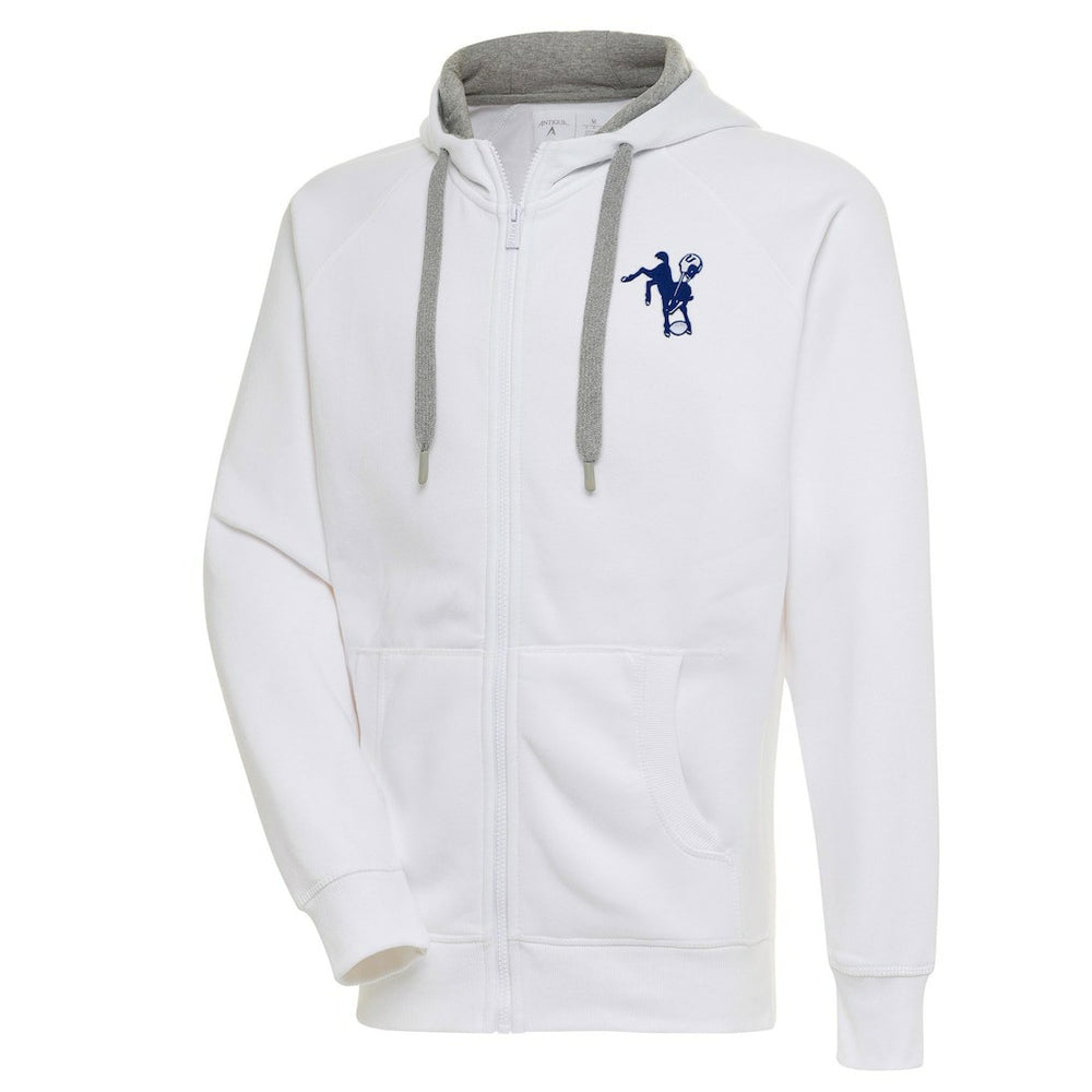 Indianapolis Colts  Adult Throwback Logo Victory Full-Zip Hoodie