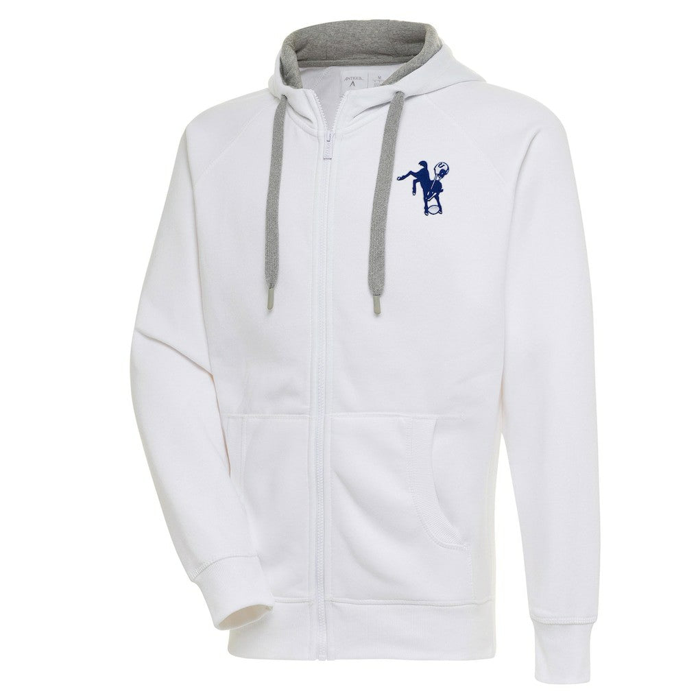 Indianapolis Colts  Adult Throwback Logo Victory Full-Zip Hoodie
