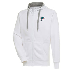 Miami Dolphins  Adult Throwback Logo Victory Full-Zip Hoodie