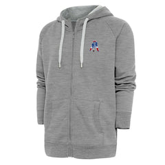New England Patriots  Adult Throwback Logo Victory Full-Zip Hoodie