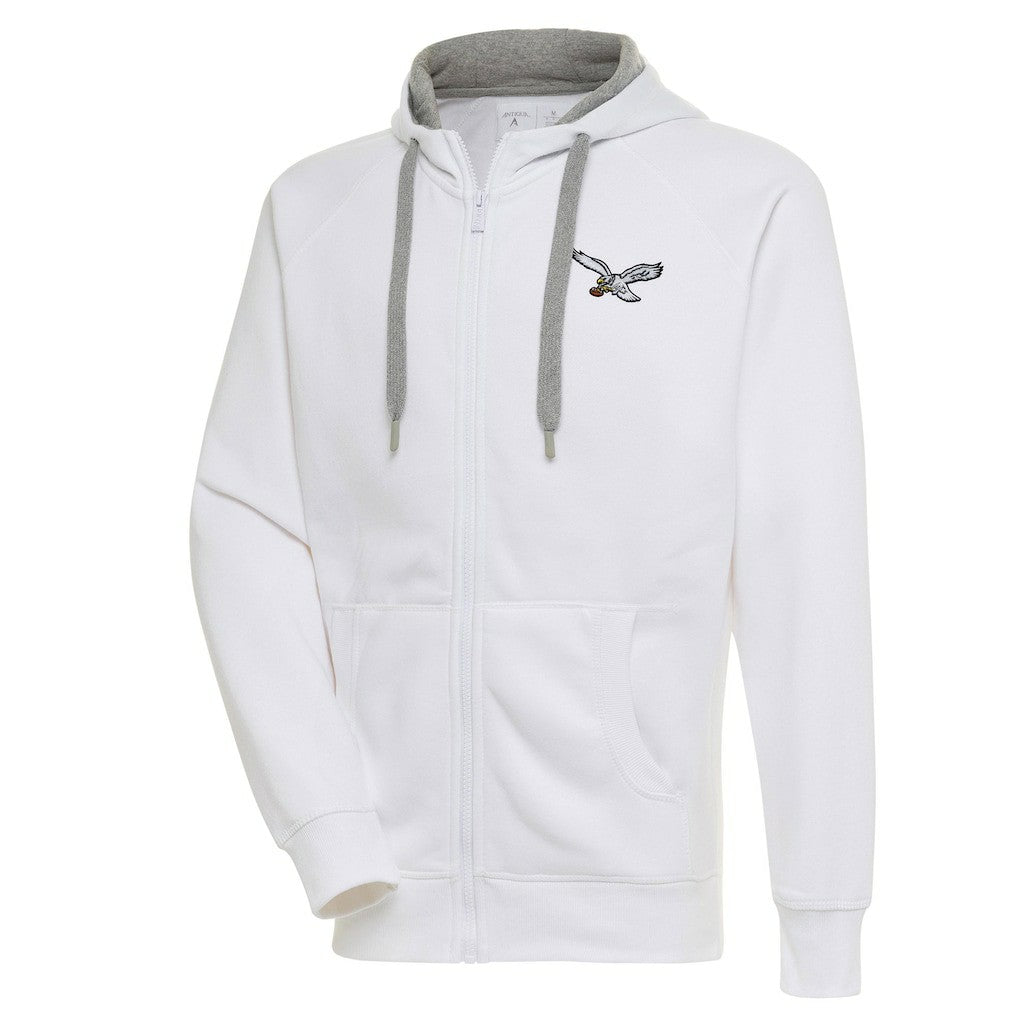 Philadelphia Eagles  Adult Throwback Logo Victory Full-Zip Hoodie