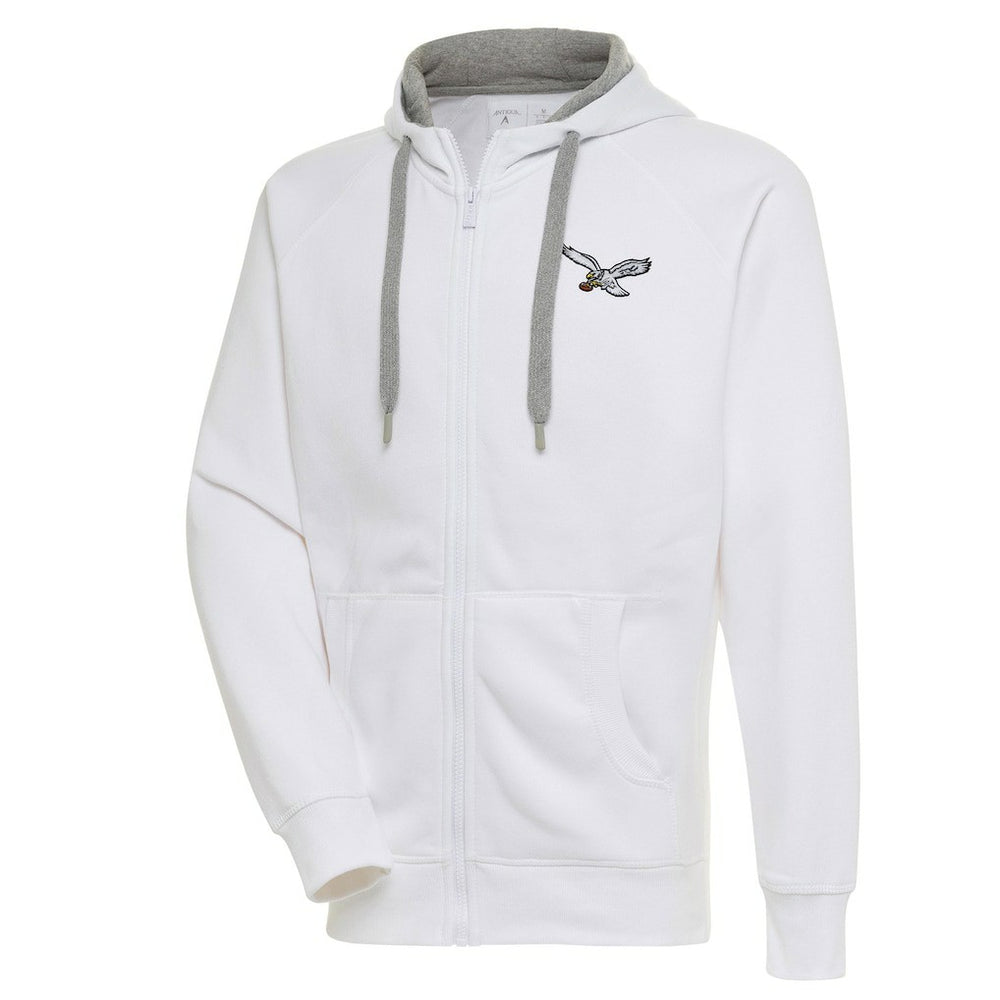 Philadelphia Eagles  Adult Throwback Logo Victory Full-Zip Hoodie