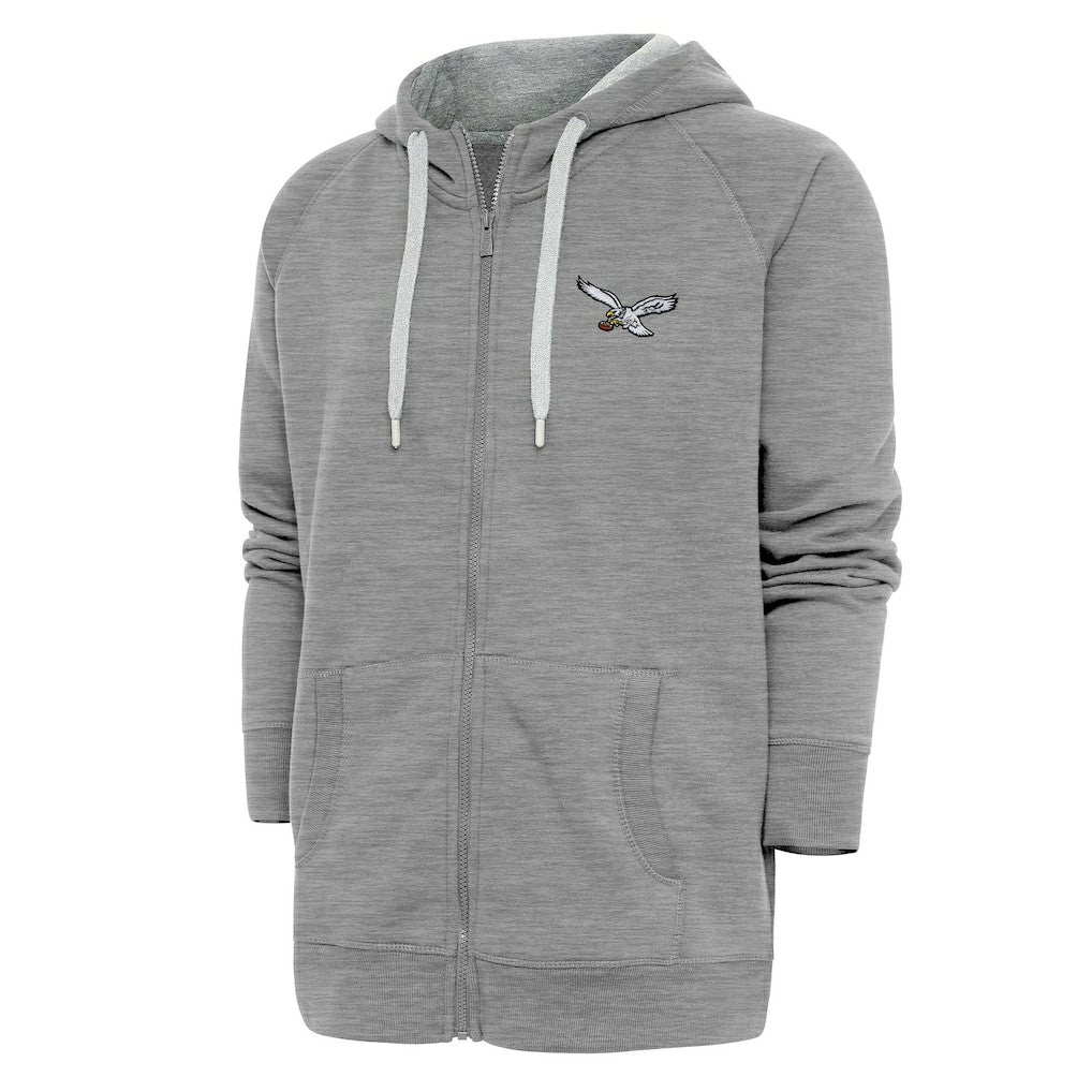 Philadelphia Eagles  Adult Throwback Logo Victory Full-Zip Hoodie