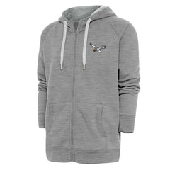 Philadelphia Eagles  Adult Throwback Logo Victory Full-Zip Hoodie