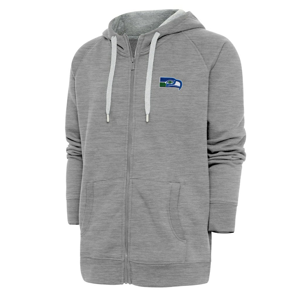Seattle Seahawks  Adult Throwback Logo Victory Full-Zip Hoodie
