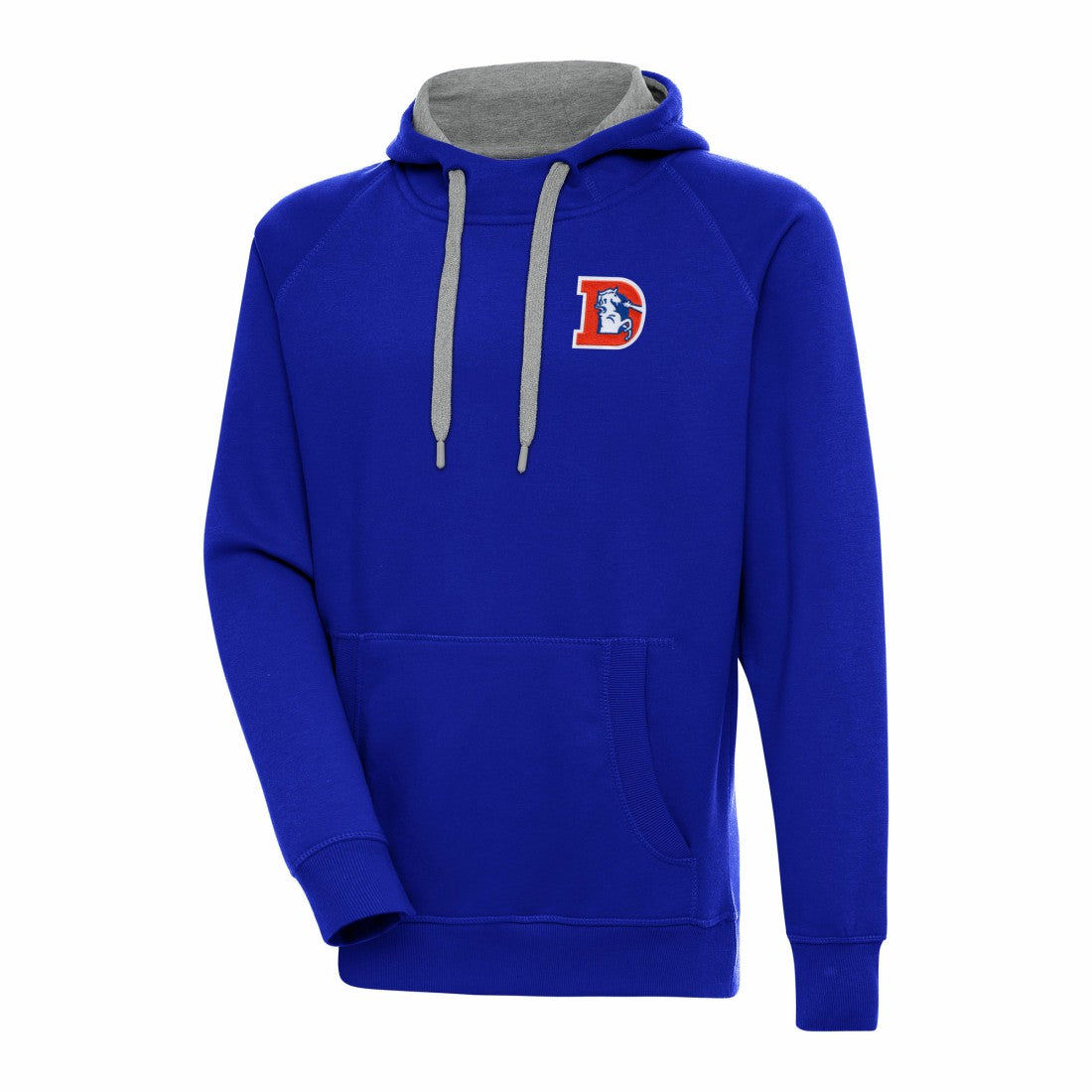 Denver Broncos  Adult Throwback Logo Victory Pullover Hoodie