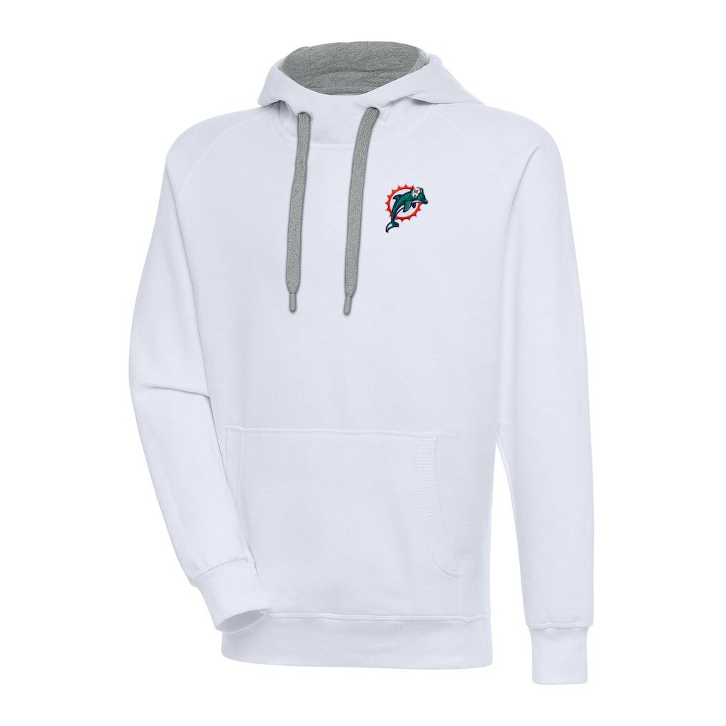 Miami Dolphins  Adult Throwback Logo Victory Pullover Hoodie