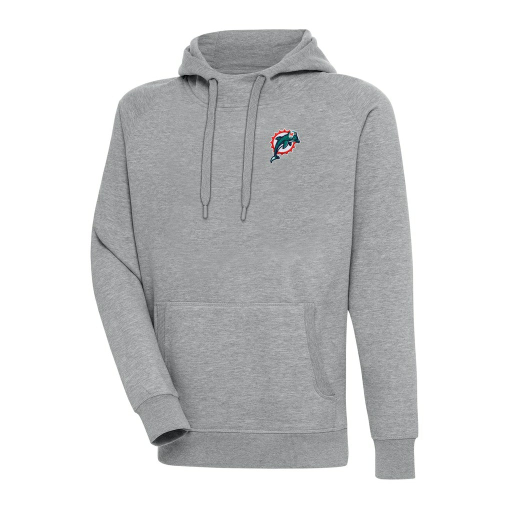 Miami Dolphins  Adult Throwback Logo Victory Pullover Hoodie