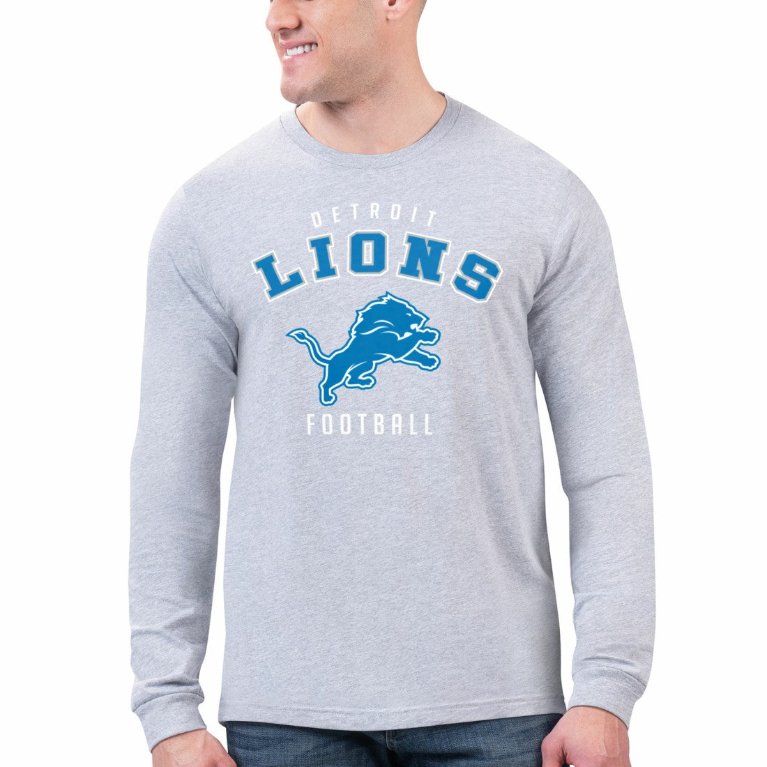 Detroit Lions  Starter Logo Graphic Long Sleeve T-Shirt