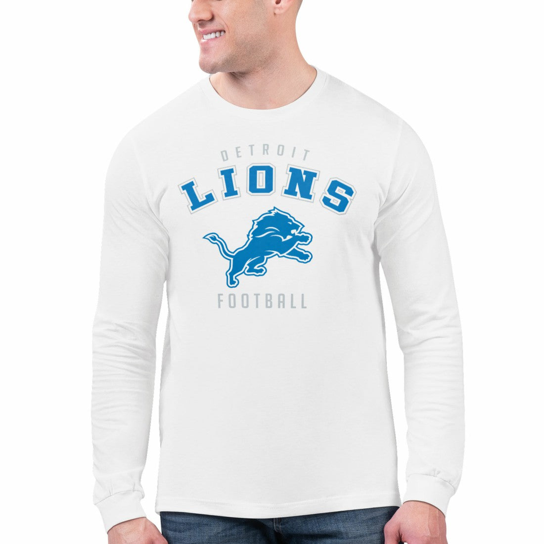 Detroit Lions  Starter Logo Graphic Long Sleeve T-Shirt