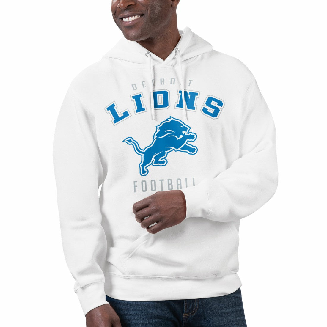 Detroit Lions  Starter Unisex Logo Graphic Pullover Hoodie
