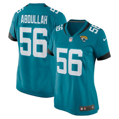 Jacksonville Jaguars Nike Yasir Abdullah  Women's Team Game Jersey