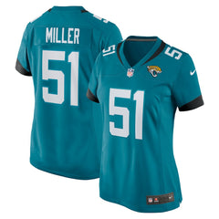 Jacksonville Jaguars Nike Ventrell Miller  Women's Game Jersey